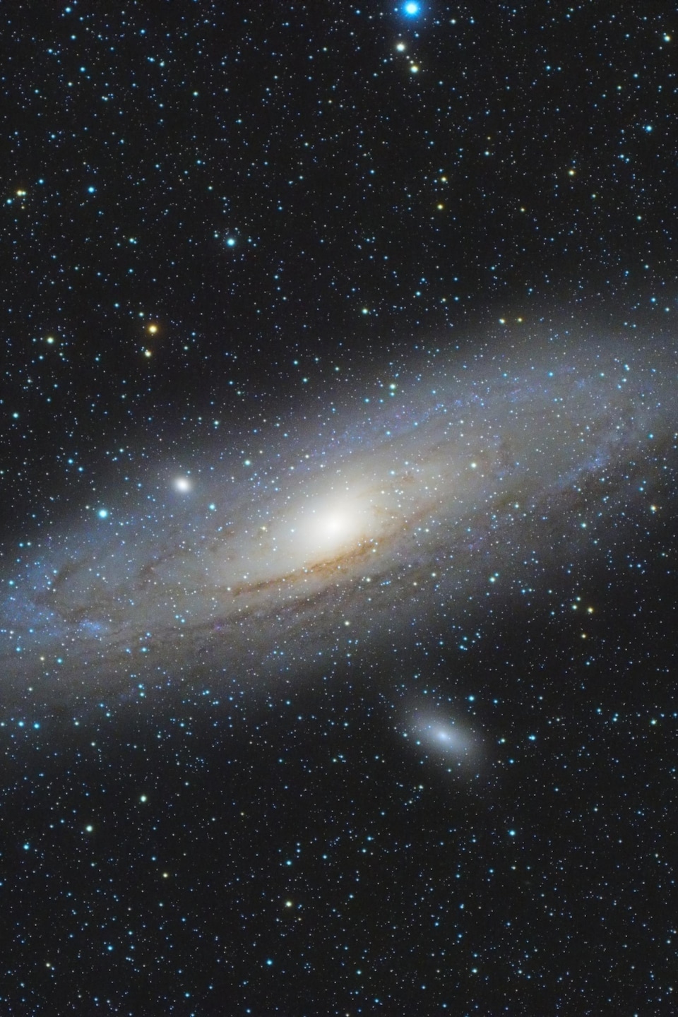 La galaxie d'Andromède.