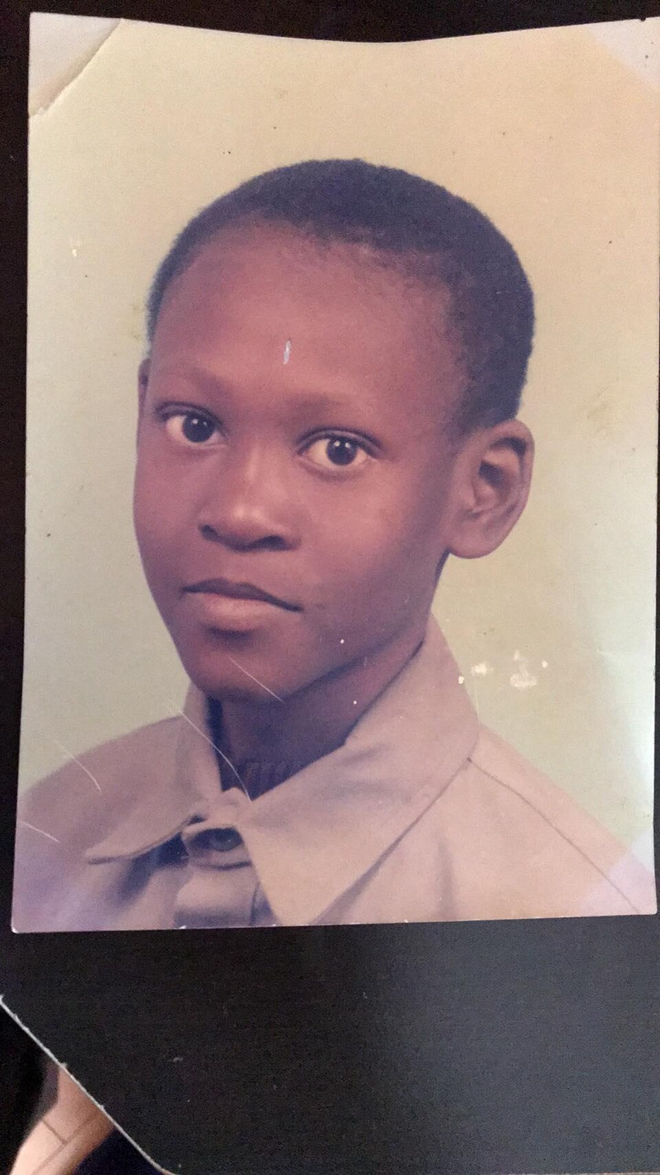 Le président du Conseil scolaire fransaskois, Alpha Barry, au début de son secondaire à Dakar au Sénégal