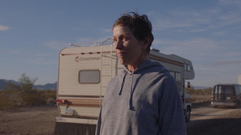 L'actrice Frances McDormand dans Nomadland.