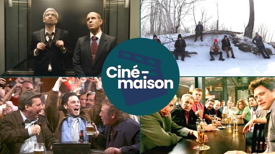 Radio-Canada Des photos des films Les Boys, Il était une fois les Boys et Blackberry entourent la notation Ciné-maison.
