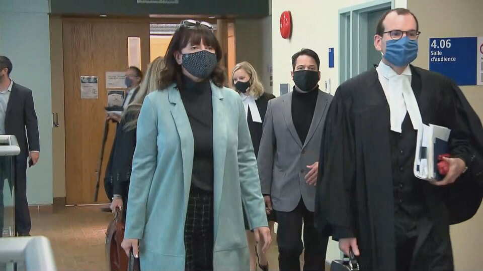 François Roussy et Nathalie Normandeau après le verdict