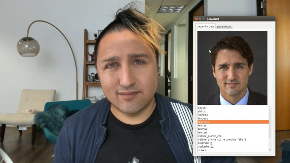 Caricature de Justin Trudeau