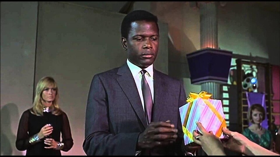 Sidney Poitier dans une scène du film de 1967