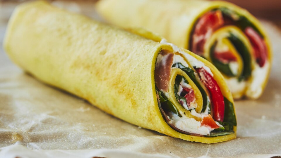 Crêpeomelette roulée Savourer