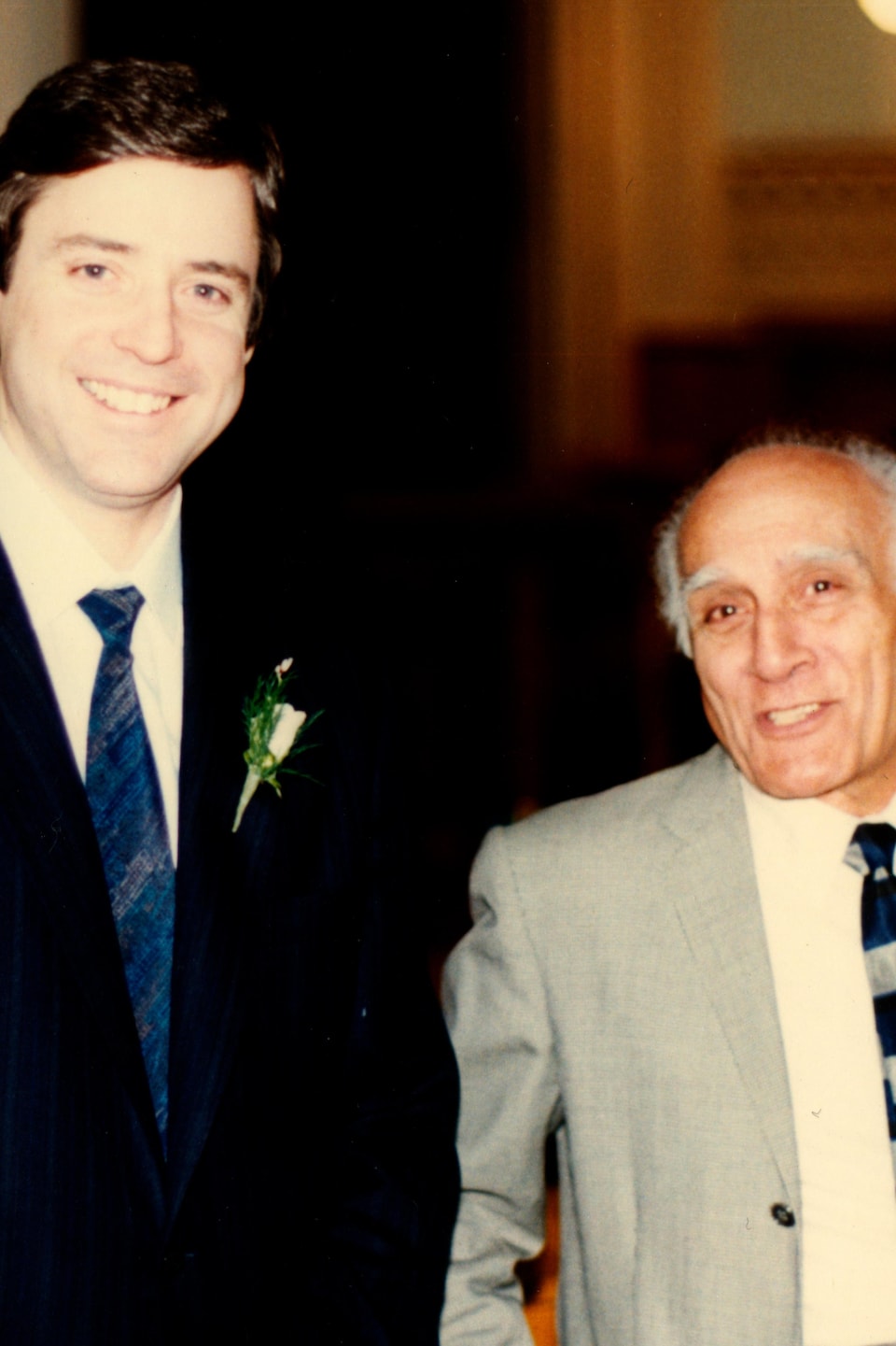 Charles Tisseyre et Marcel Alexandre en 1992, lors du mariage de Charles.