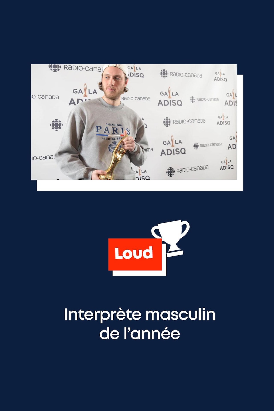 Loud : interprète masculin de l'année.