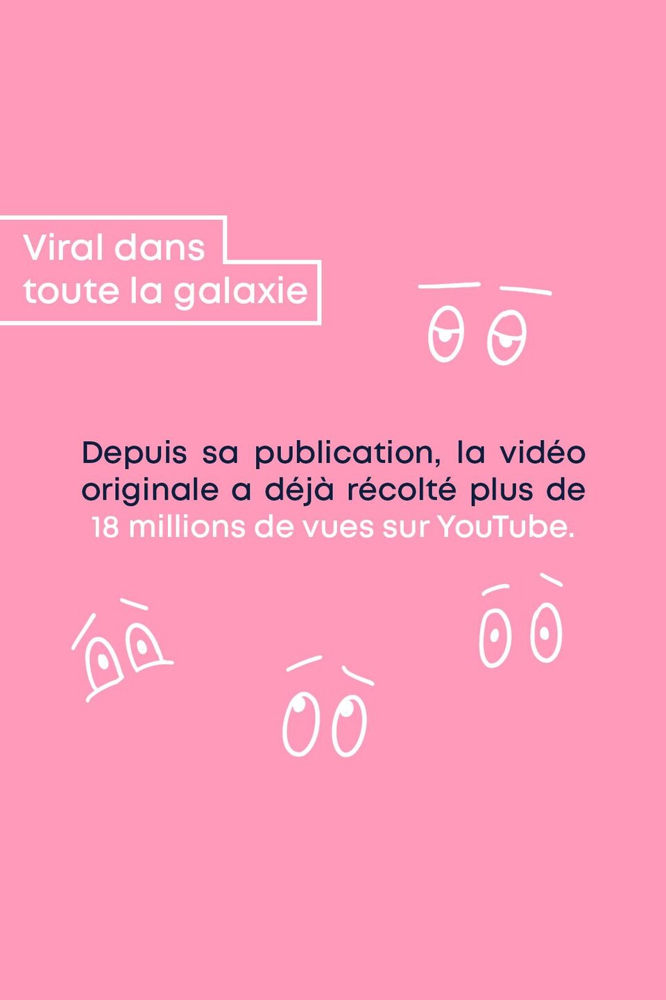 Viral dans toute la galaxie. Depuis sa publication, la vidéo originale a déjà récolté plus de 18 millions de vues sur YouTube.