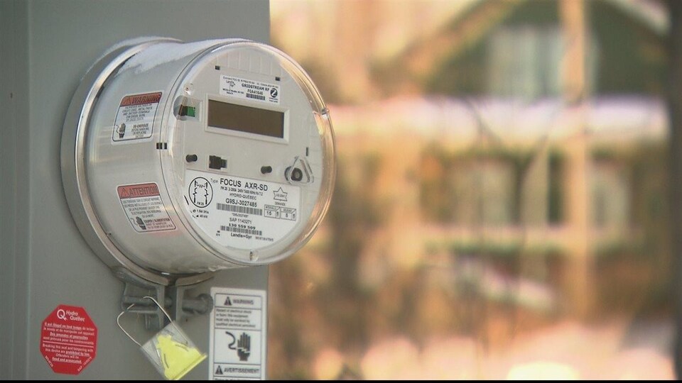 Un compteur intelligent d'Hydro-Québec (archives).