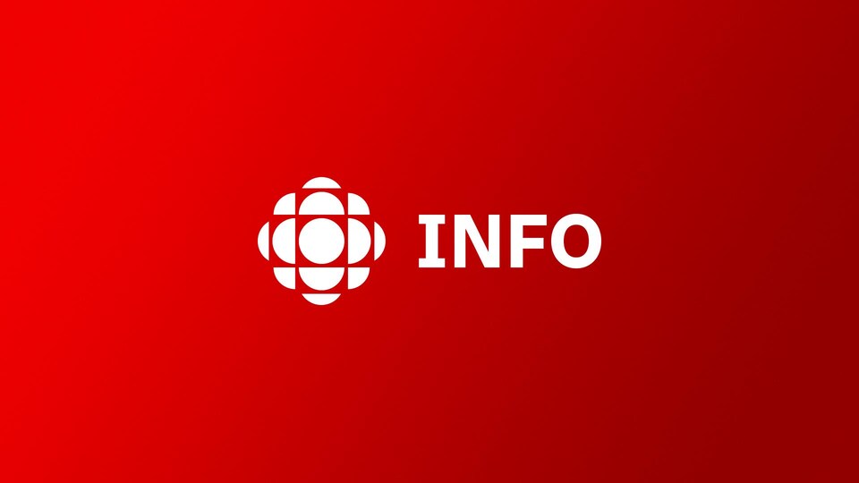 Le mot «info» accompagné du logo de Radio-Canada.