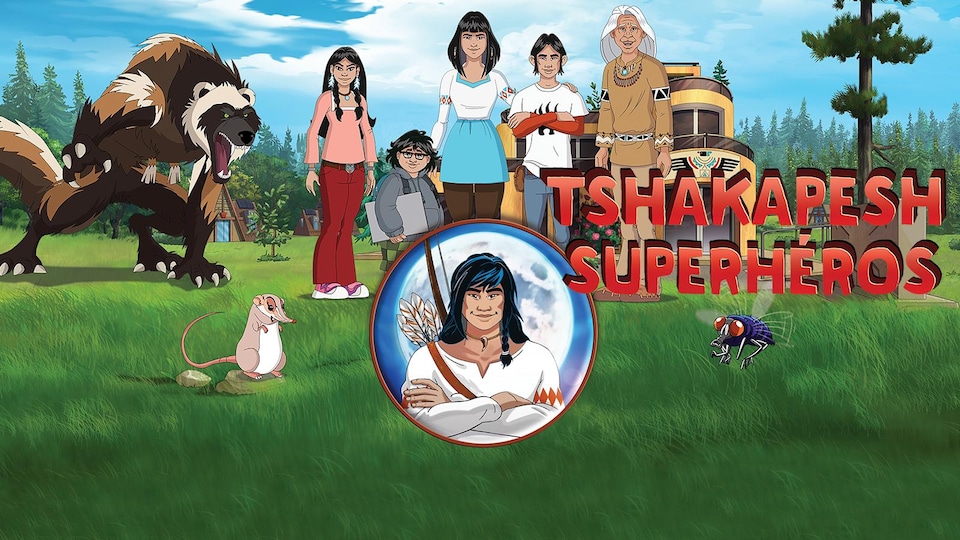 Le visuel de la série Tshakapesh superhéros
