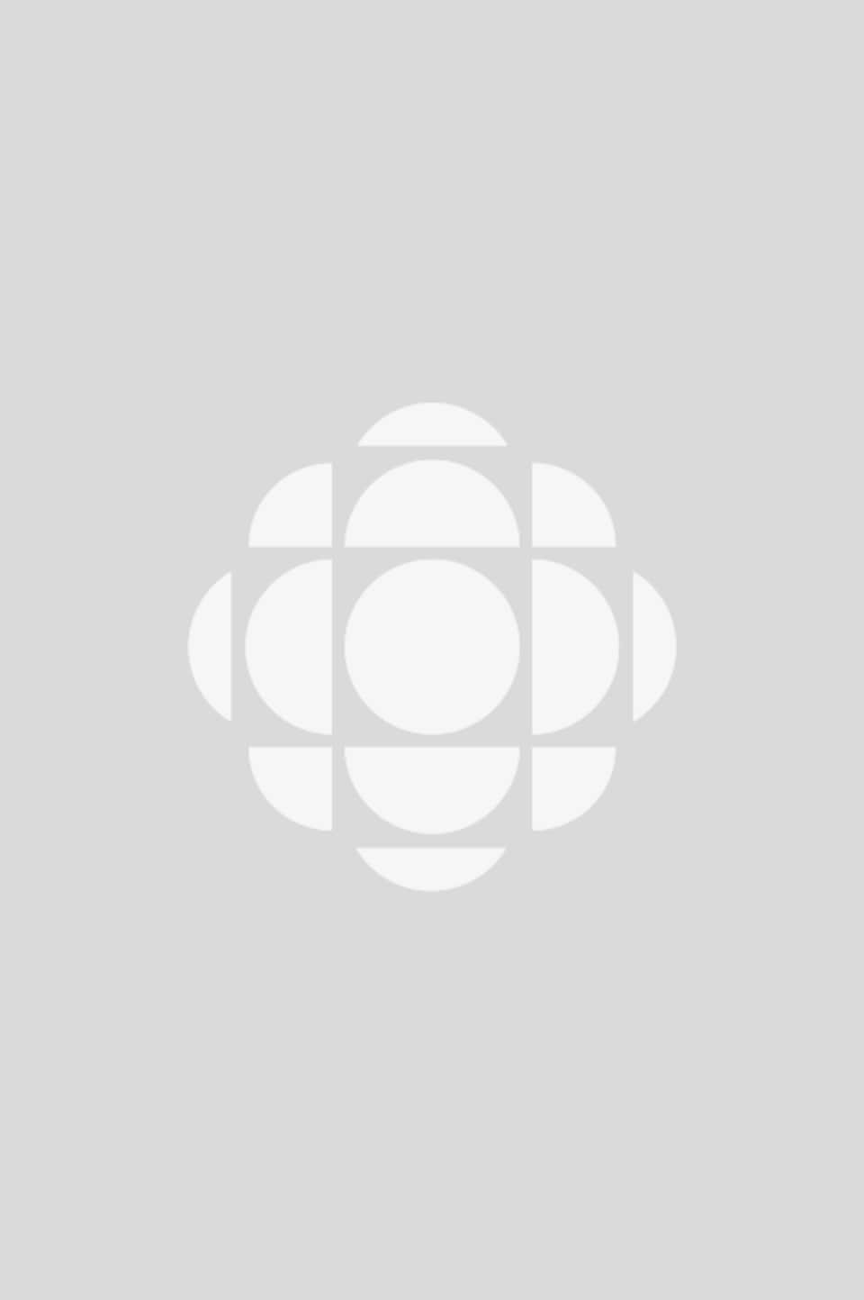 Logo de Radio-Canada centré sur un fond blanc
