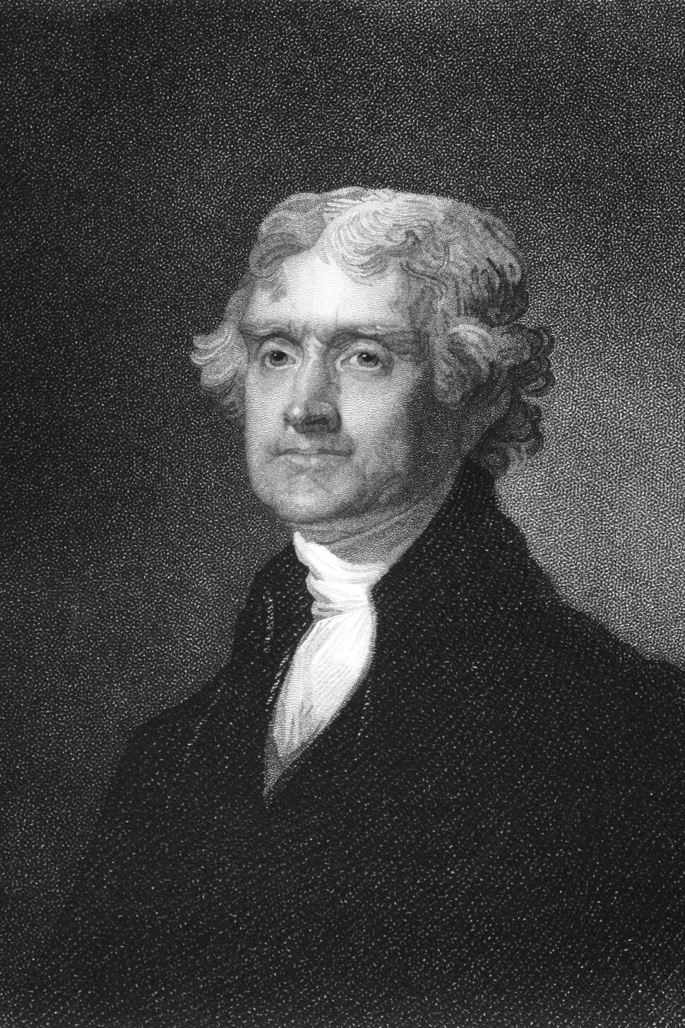 Une gravure de Thomas Jefferson.