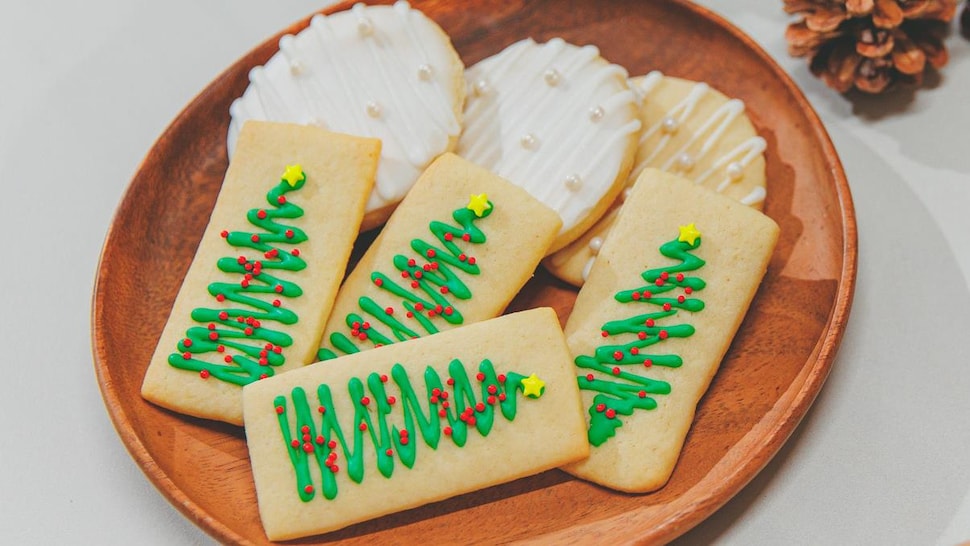 Atelier sablés de Noël, biscuits décorés