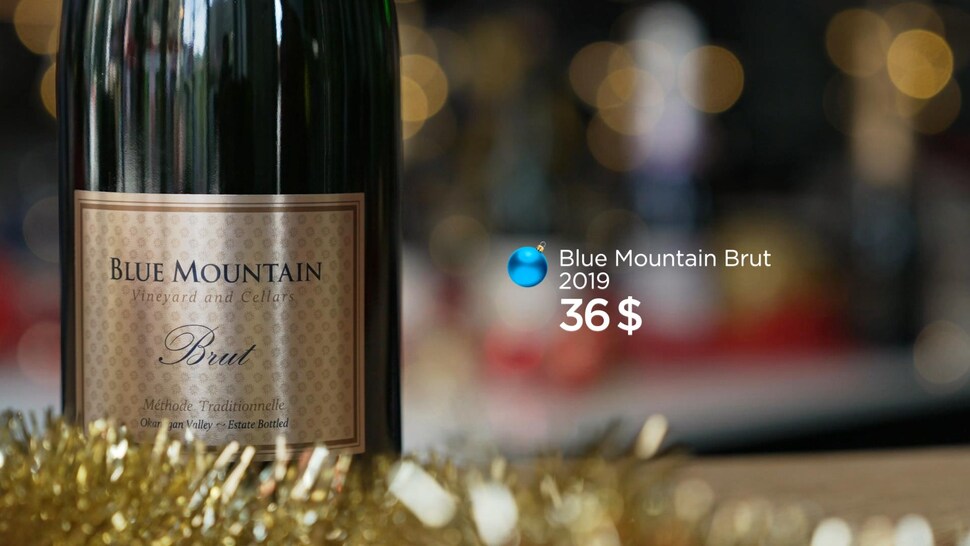 Une bouteille de Blue Mountain Brut 2019.