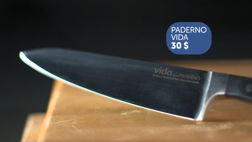 Un couteau de la marque Paderno Vida.