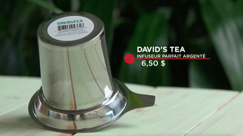 Un infuseur à thé de la marque David's tea.