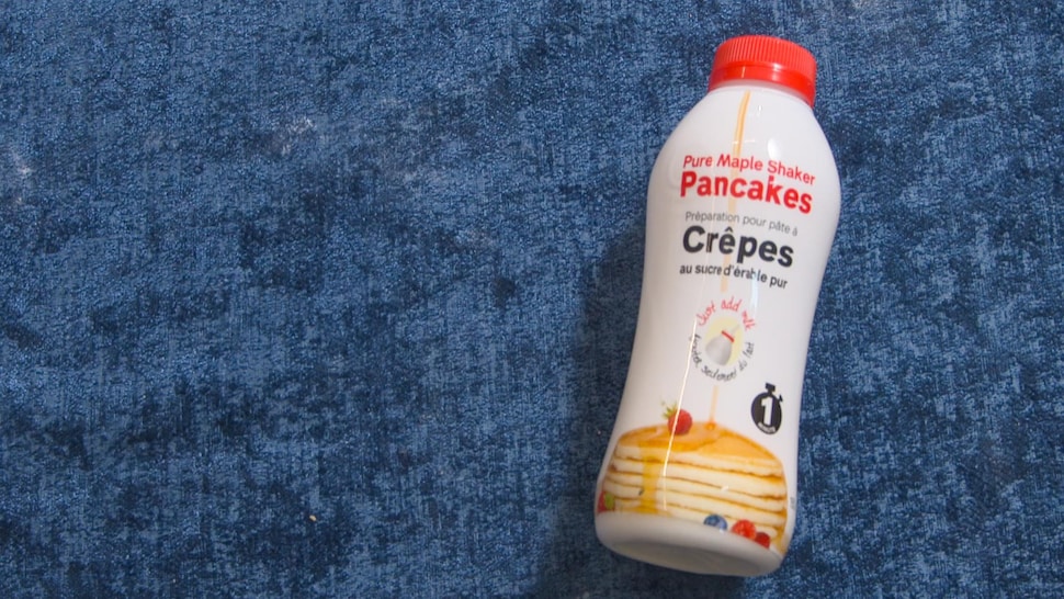La bouteille de Pure Maple Shaker Pancakes.