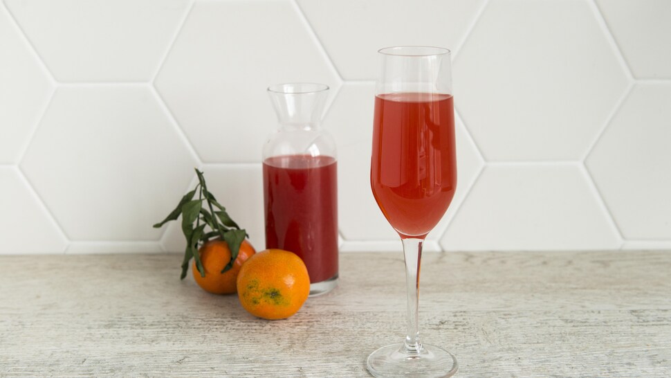 Un cocktail aux oranges sanguines.