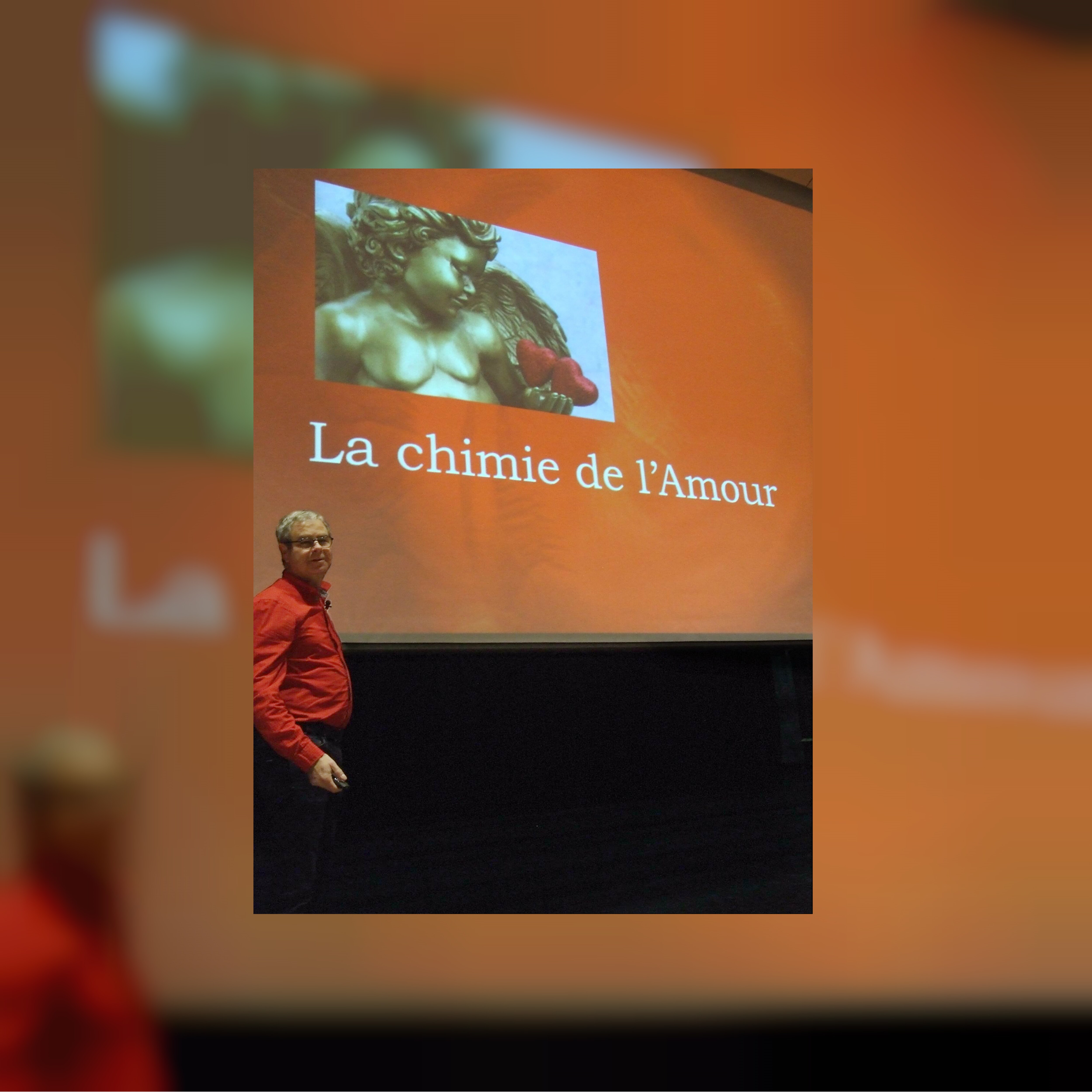 Normand Voyer, chimiste/conférencier lors de sa présentation à Néguac