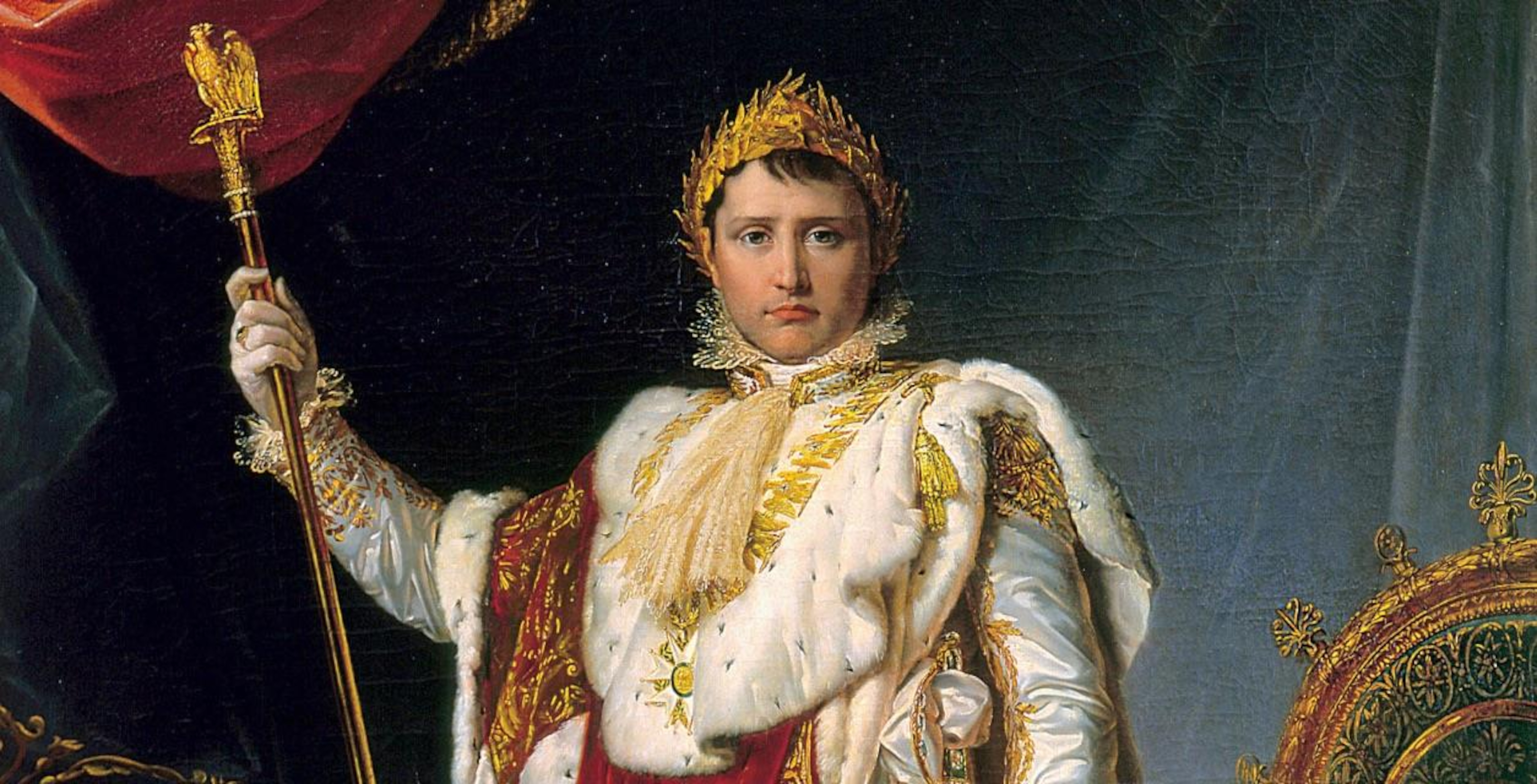 Portrait de Napoleon, empereur de France, en 1805, par François-Pascal-Simon Gérard, Château de Fontainebleau-Musée Napoléon Ier