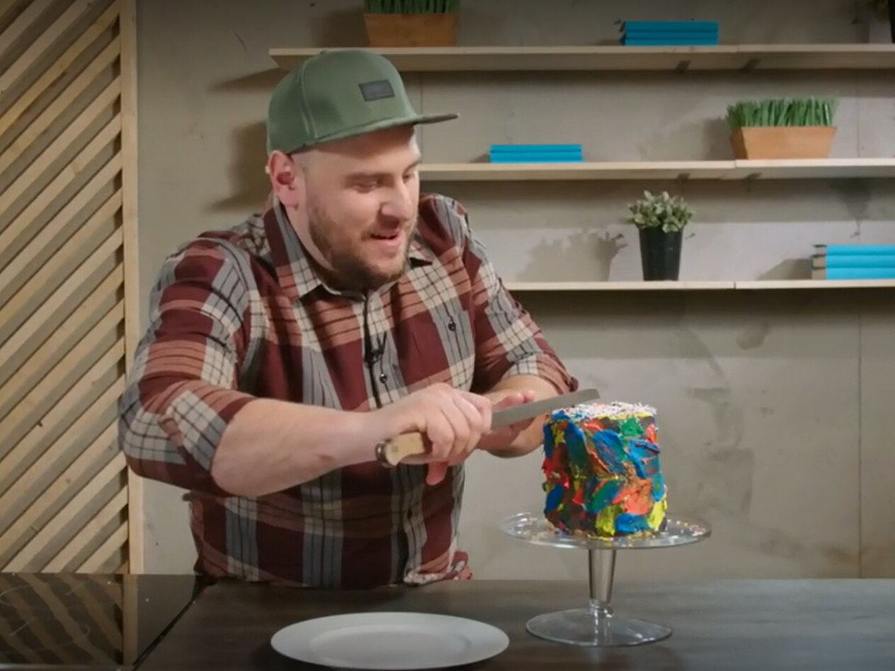 Gateau Arc En Ciel Mordu