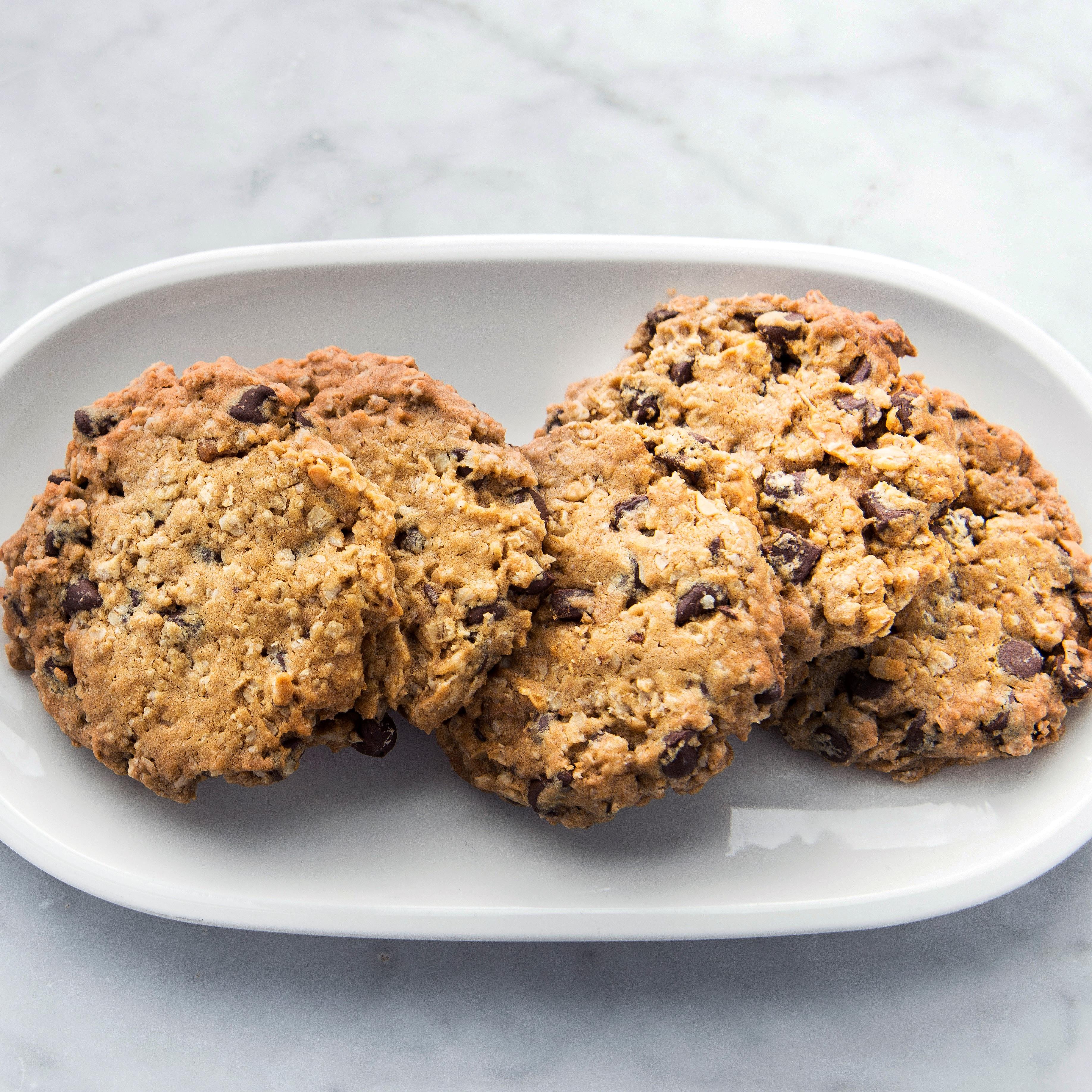 Biscuits beurre d'arachides et avoine (santé, peu sucrés) – PLANbouffe