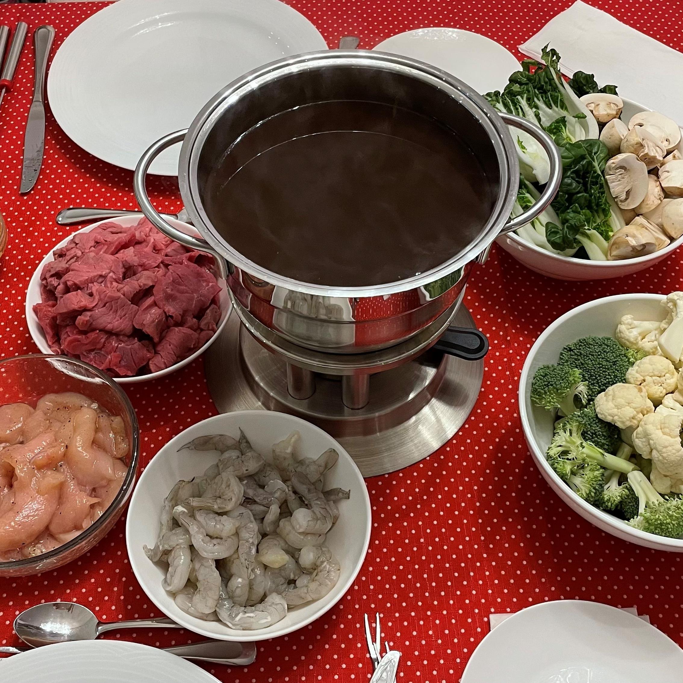 Soupe-repas à la fondue chinoise - 5 ingredients 15 minutes