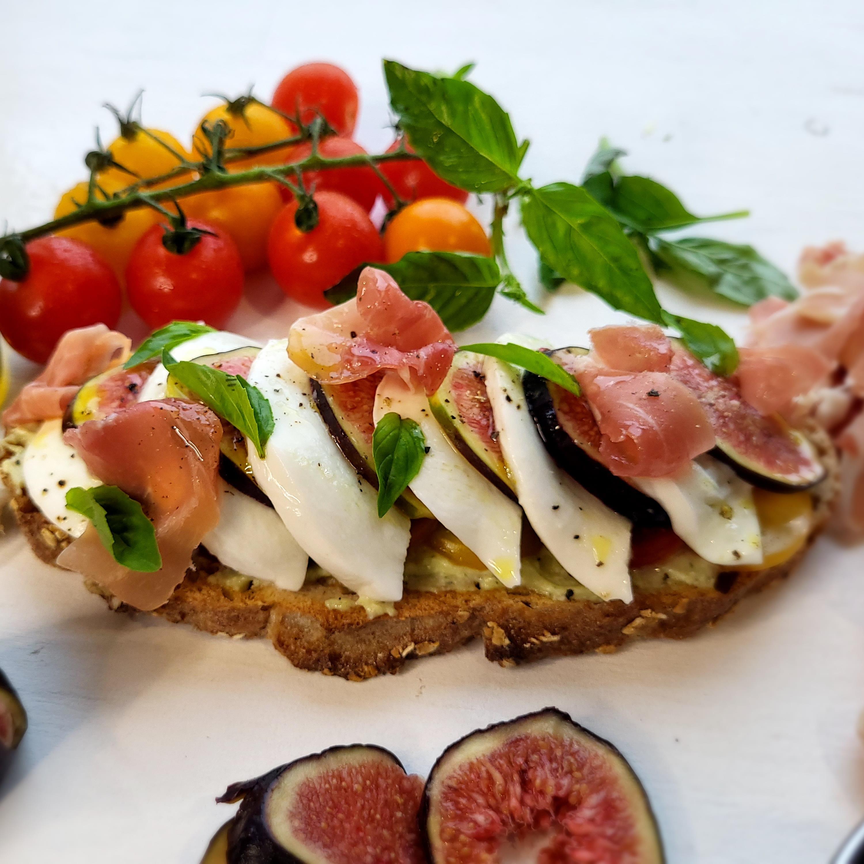 recette Galettes de riz à la mozzarella et au prosciutto pour 4