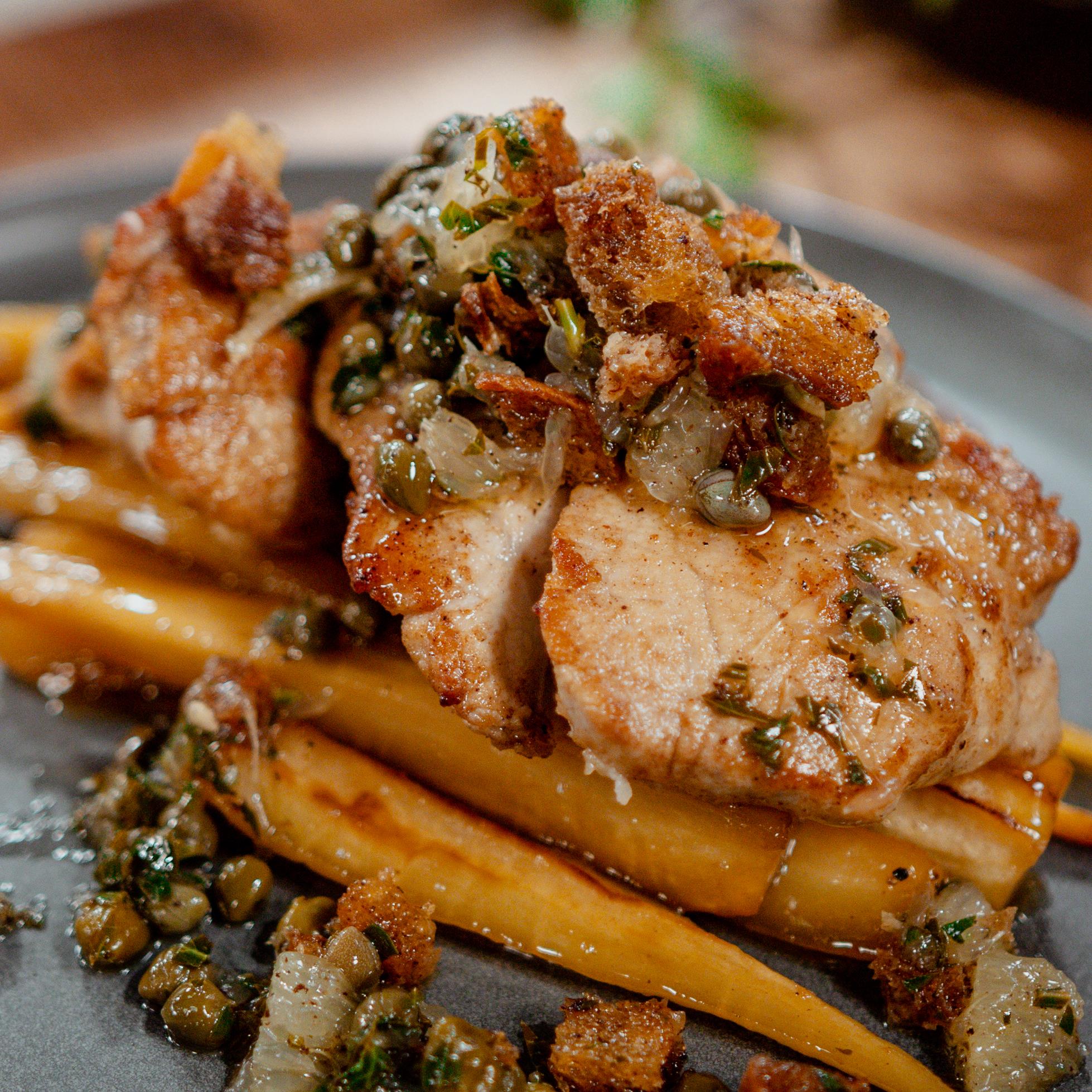 Ris de veau à la sauce grenobloise-image