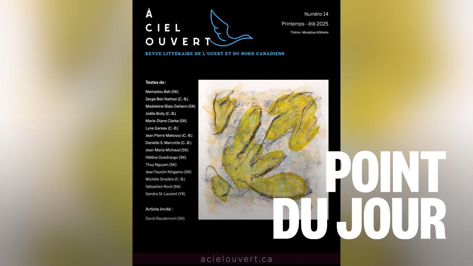 Des nouveautés pour la revue littéraire « À ciel ouvert »