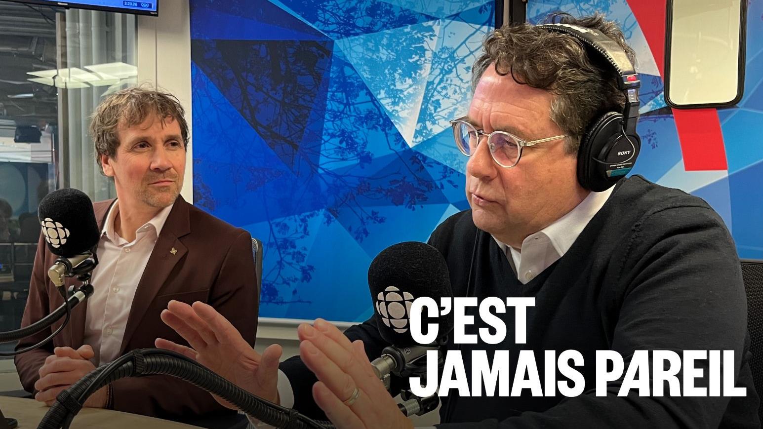 Un aspirant premier ministre du Québec de passage en studio