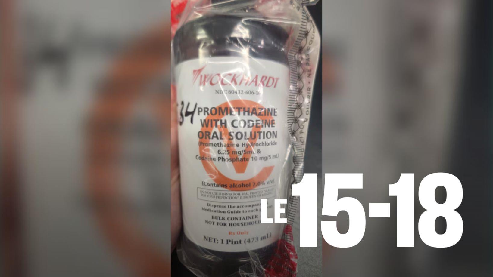 Un faux sirop contre la toux qui est une drogue très dangereuse