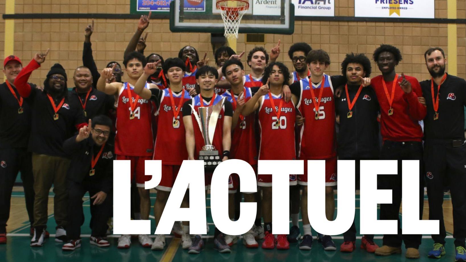 Les Rouges de l’USB remportent leur tout premier championnat de la Conférence athlétique des collèges du Manitoba