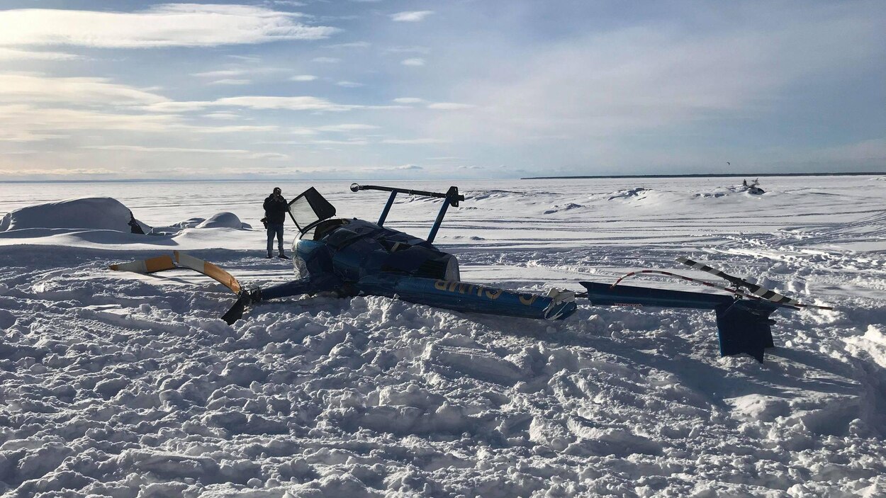 Un hélicoptère s'écrase à SaintHenrideTaillon RadioCanada