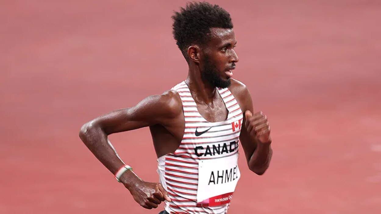 Moh Ahmed wins his 1st Olympic track medal, earning silver for Canada ...
