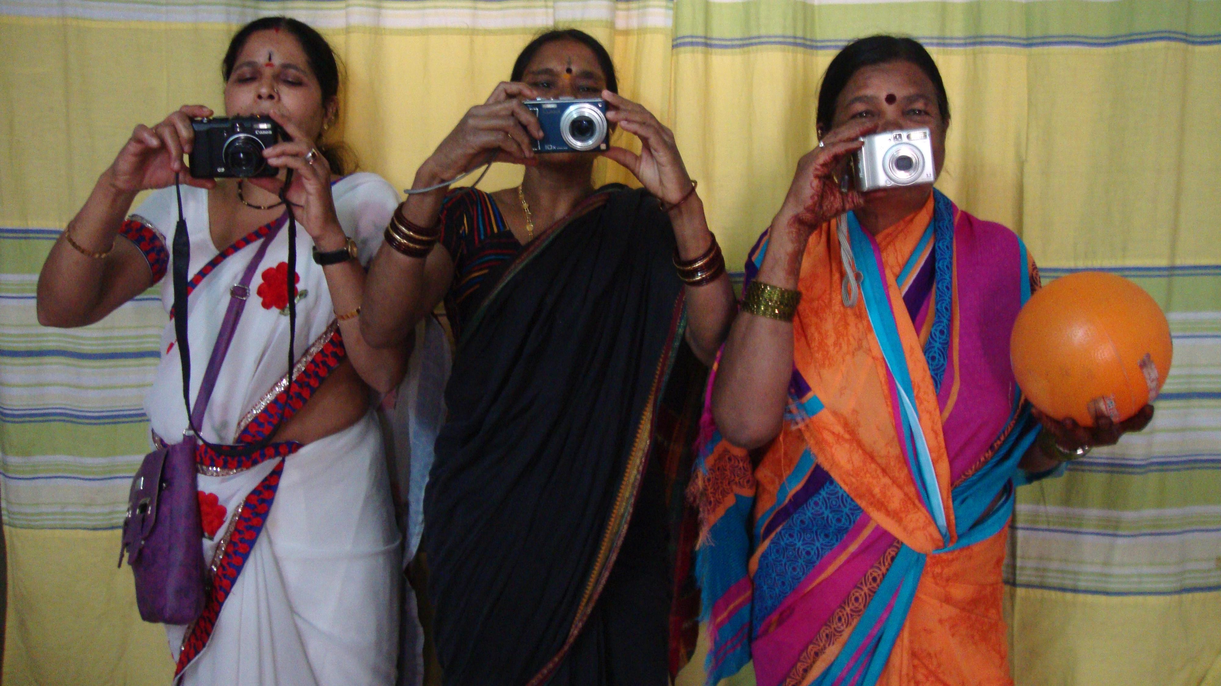 Des participantes de l'atelier de photographie Des participantes de l'atelier de photographie