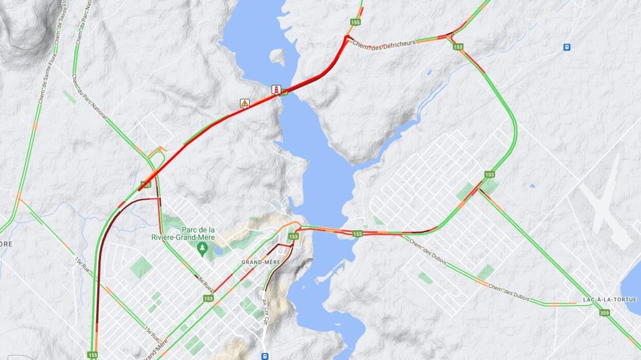 La route 155 maintenant ouverte à la hauteur de Shawinigan | Radio-Canada