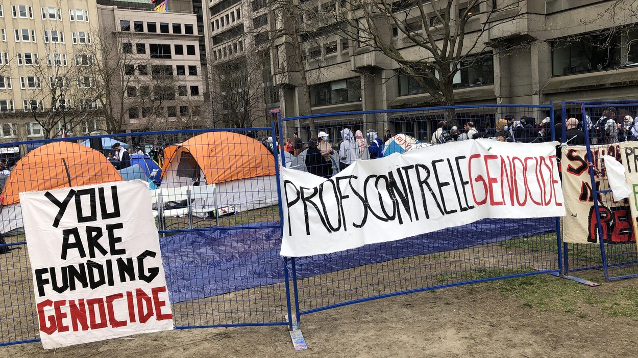 ’We're not going anywhere,' say pro-Palestinian protesters at McGill ...