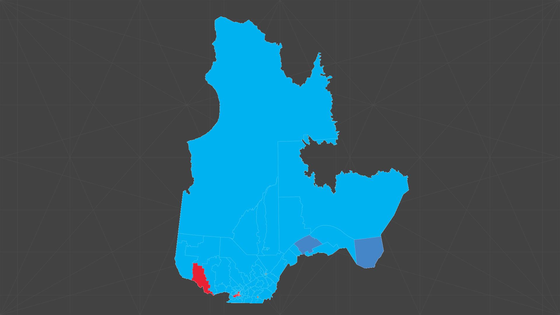 Here you can see maps showing where the election took place