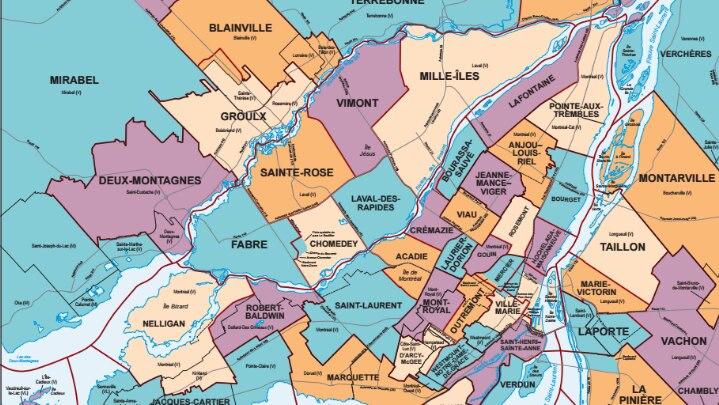 Election Map Move Out Montreal And Mauricie To Dress The Laurentians   Carte Electorale Montreal 