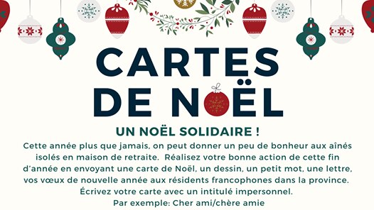 Distribuer Des Cartes De Noel Aux Aines De La Saskatchewan Pour Faire Un Monde