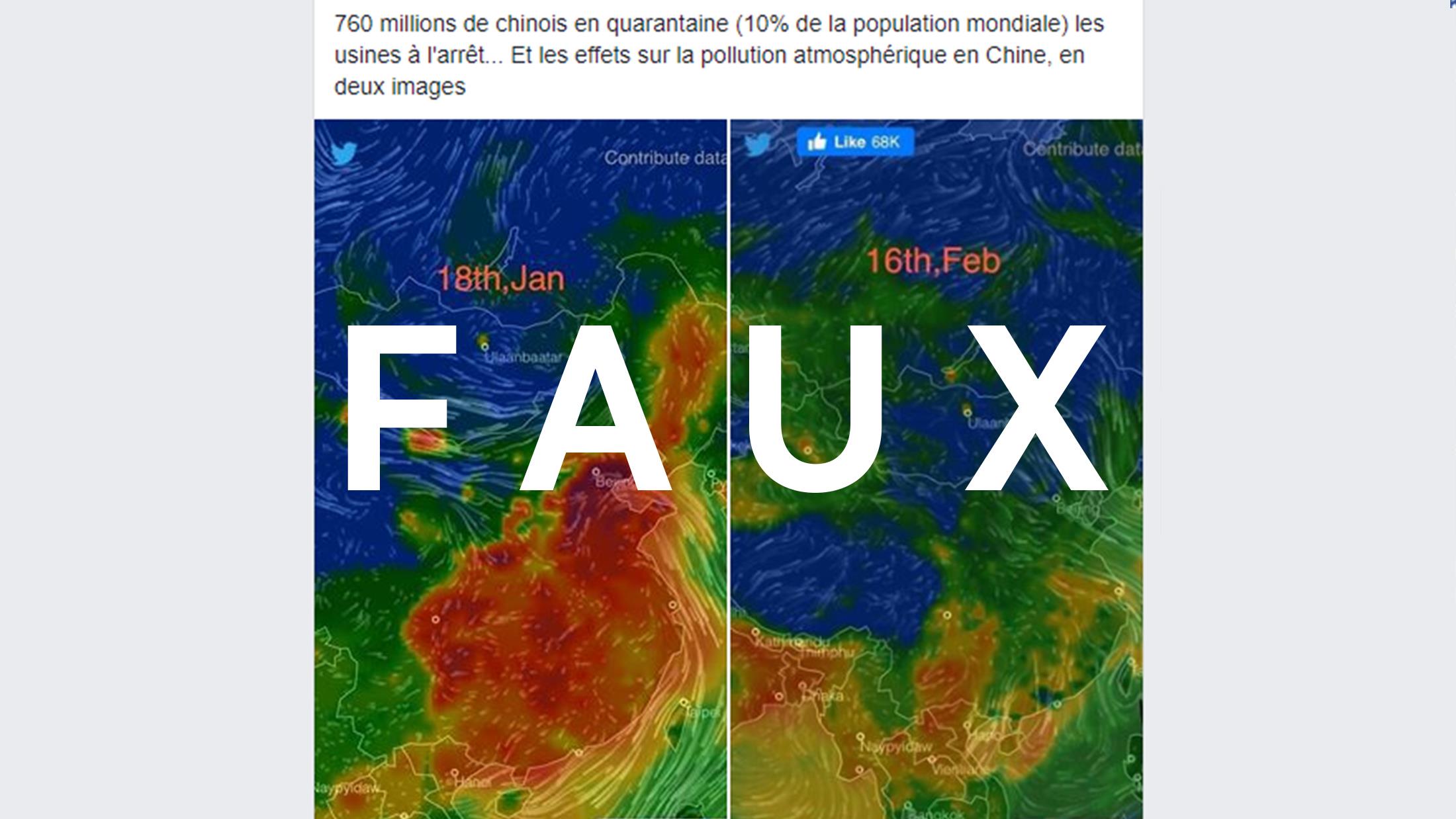 Image accompanying Le niveau de pollution atmosphérique en Chine aurait baissé de façon importante depuis le début de la crise du coronavirus