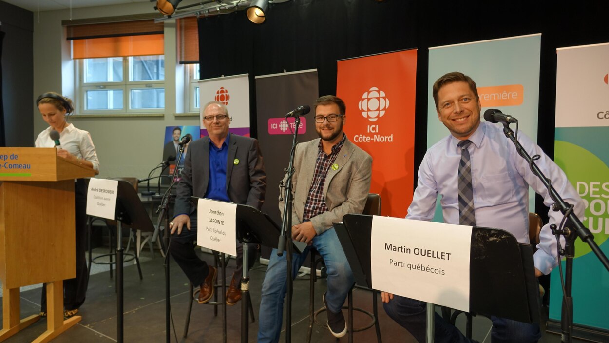 Les candidats de RenéLévesque débattent au Cégep de