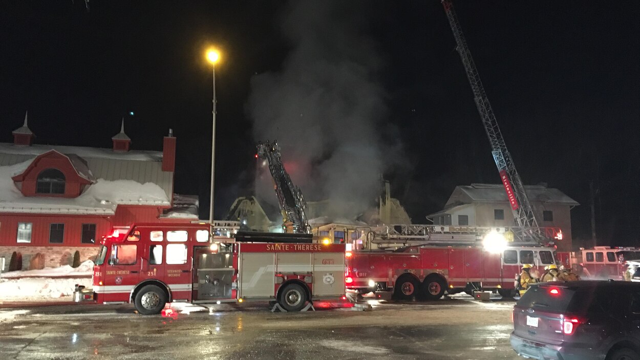 Nouvel incendie au spa Le Finlandais de Rosemère | Radio-Canada