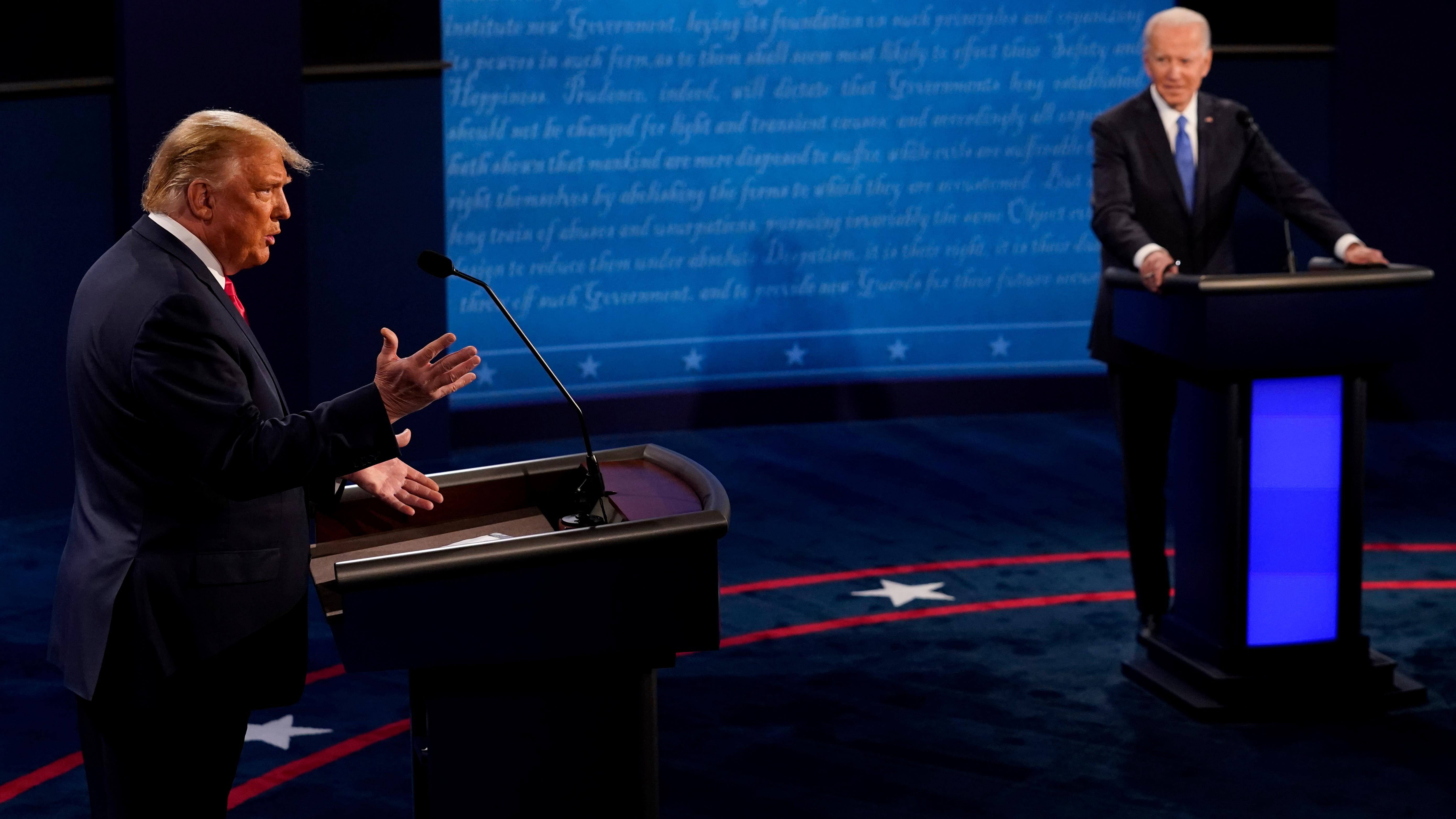 Un Dernier Duel Trump Biden Avec Plus De Civilite Mais Des Visions Contrastees Elections Americaines Radio Canada Ca Un Dernier Duel Trump Biden Avec Plus De Civilite Mais Des Visions Contrastees Elections Americaines Radio Canada Ca