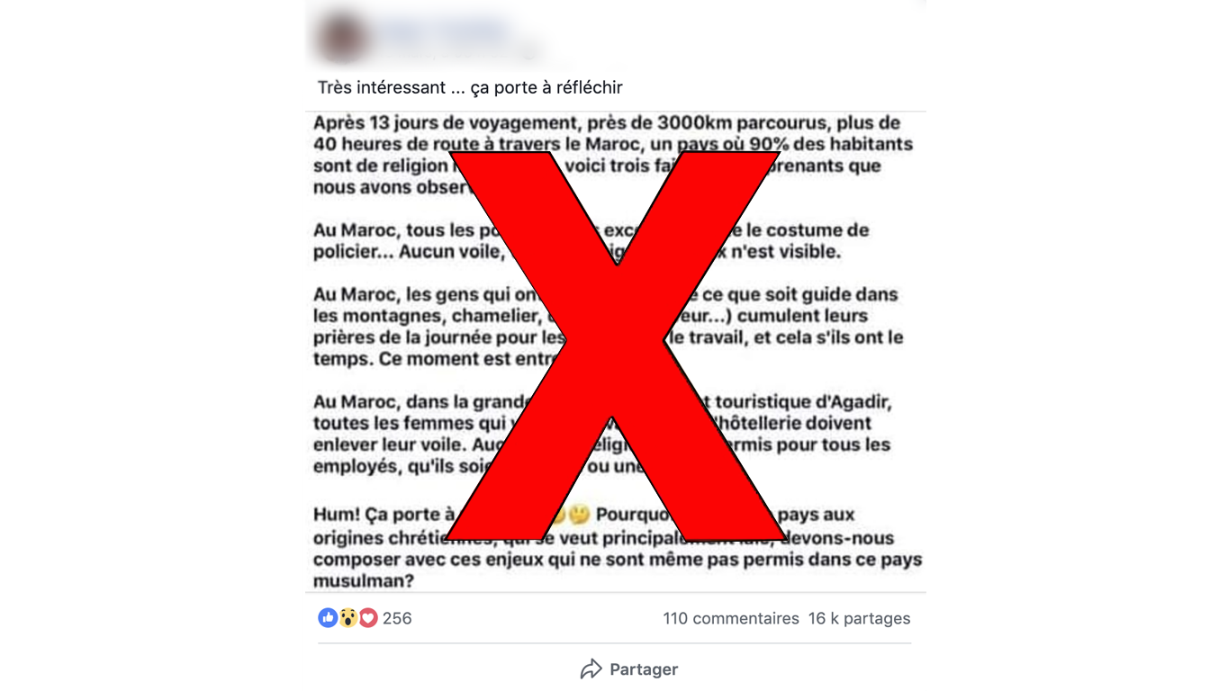 Image accompanying Le voile et la prière sont interdits au travail au Maroc
