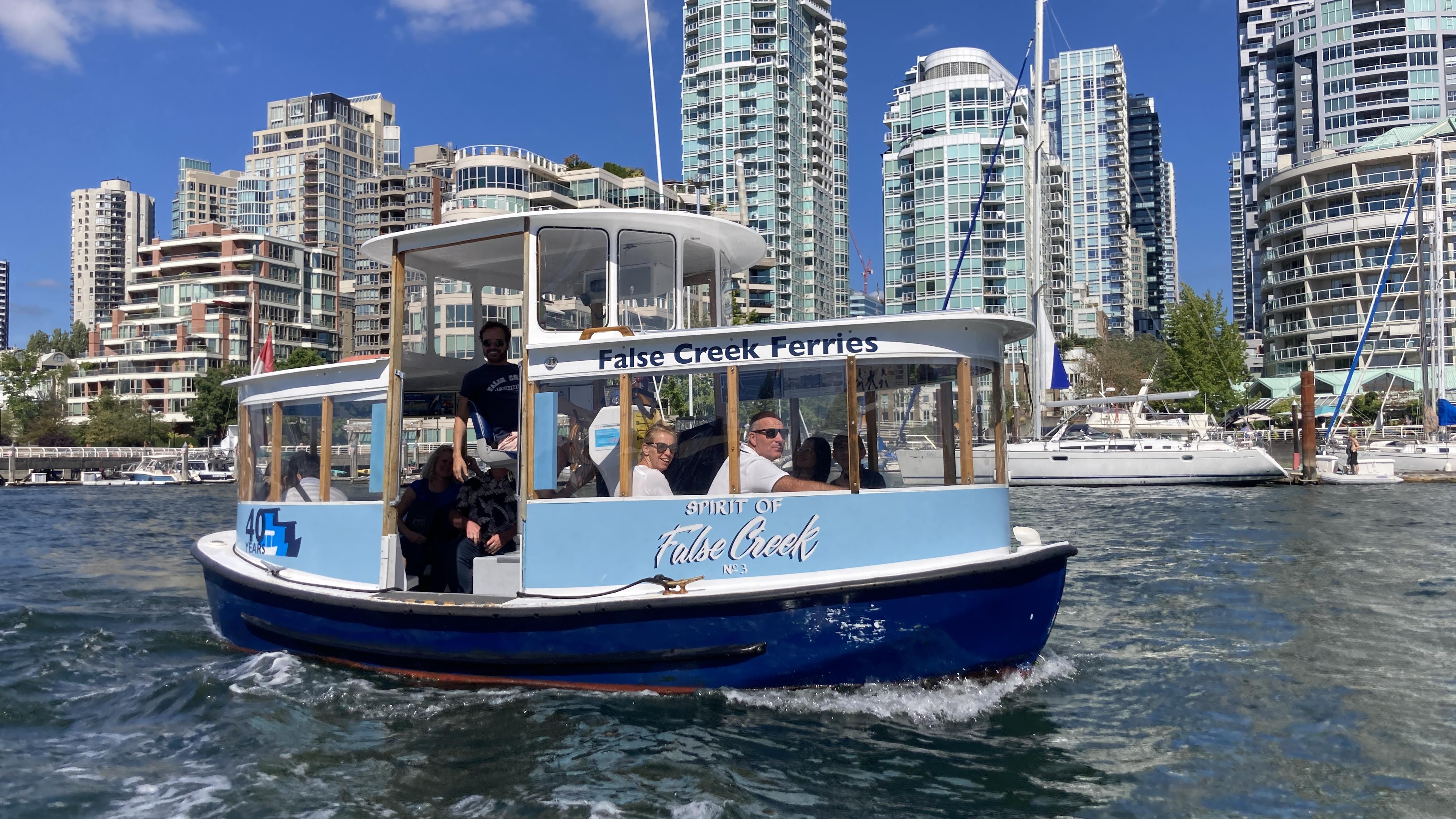 Les navettes maritimes de False Creek Ferries passent à l'heure d'été