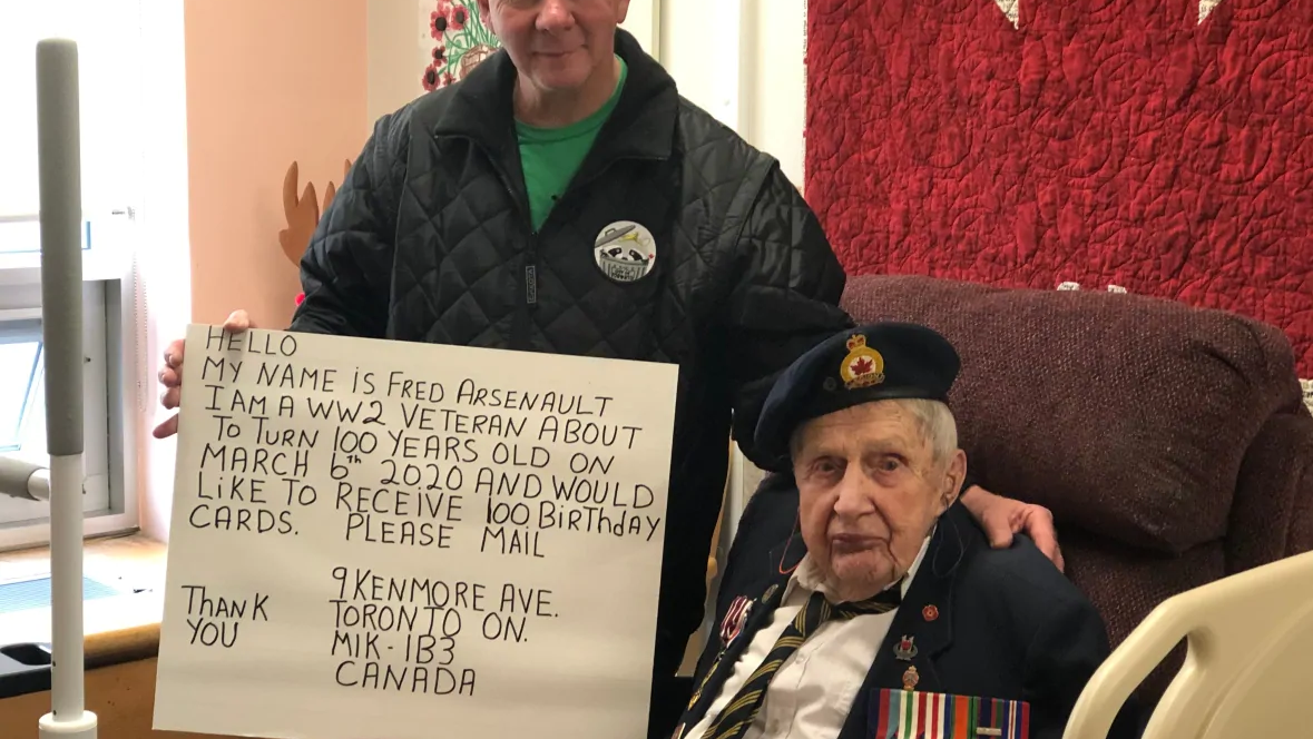 100 Cartes D Anniversaire Pour Les 100 Ans D Un Veteran De La Deuxieme Guerre Mondiale Radio Canada Ca 100 Cartes D Anniversaire Pour Les 100 Ans D Un Veteran De La Deuxieme Guerre Mondiale Radio Canada Ca