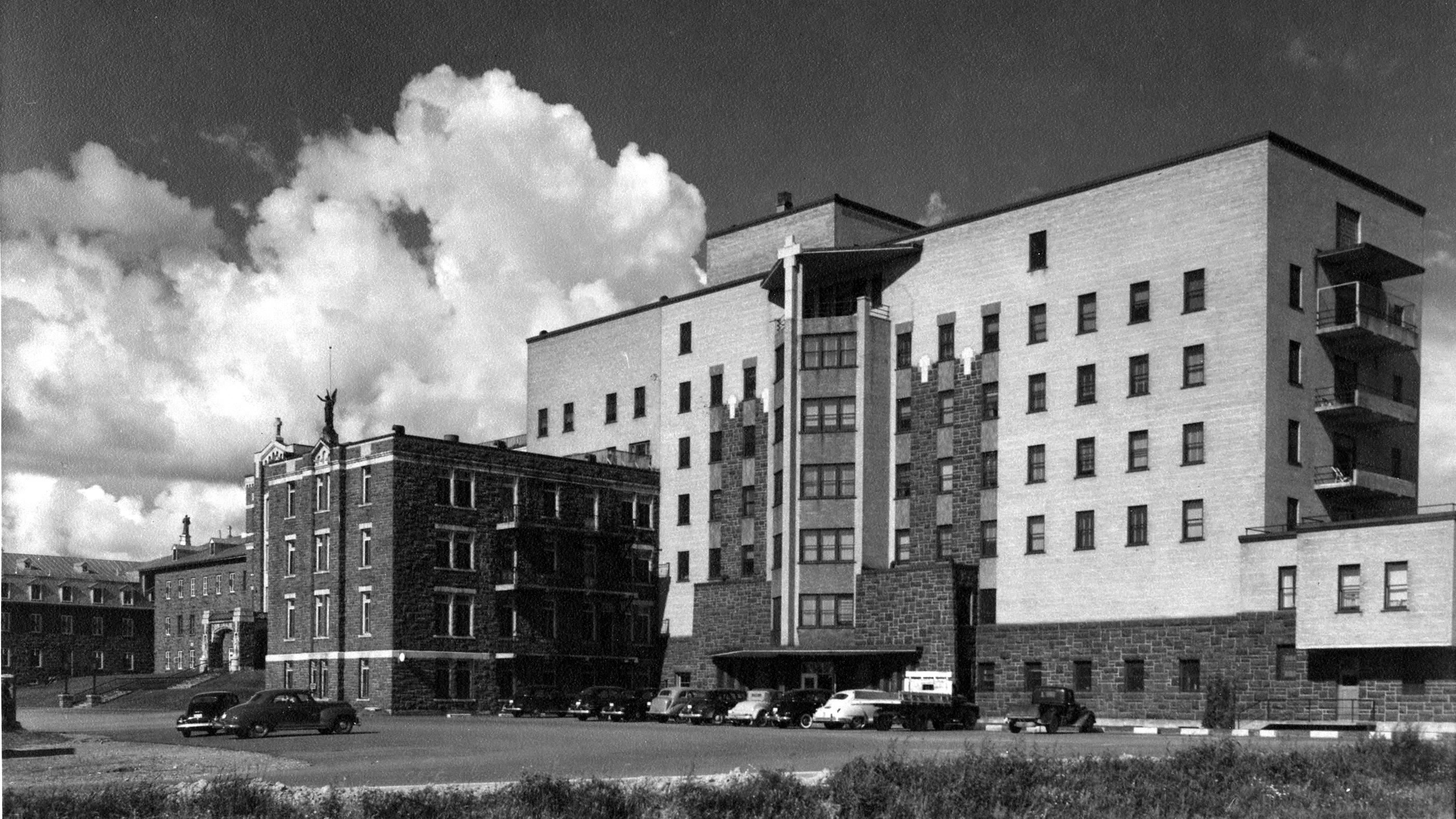 Hôpital de Chicoutimi dans les années 1950 ou 1960