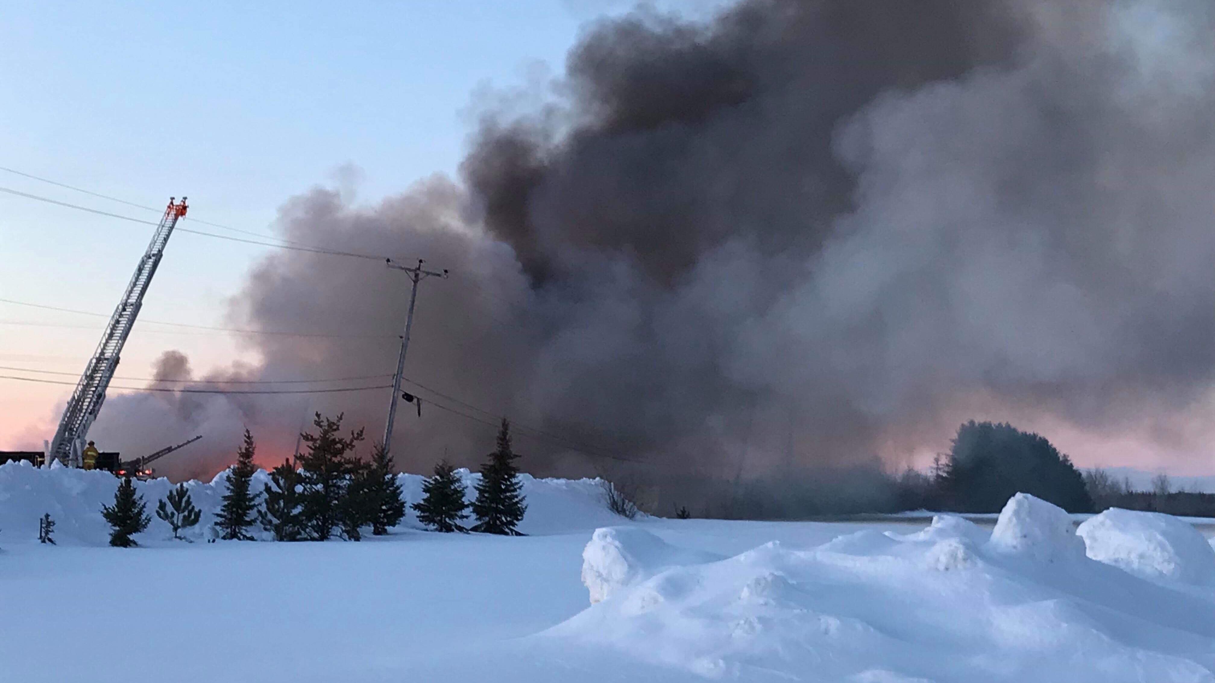 Incendie de Legault Métal à La Sarre des dommages évalués à 3 M